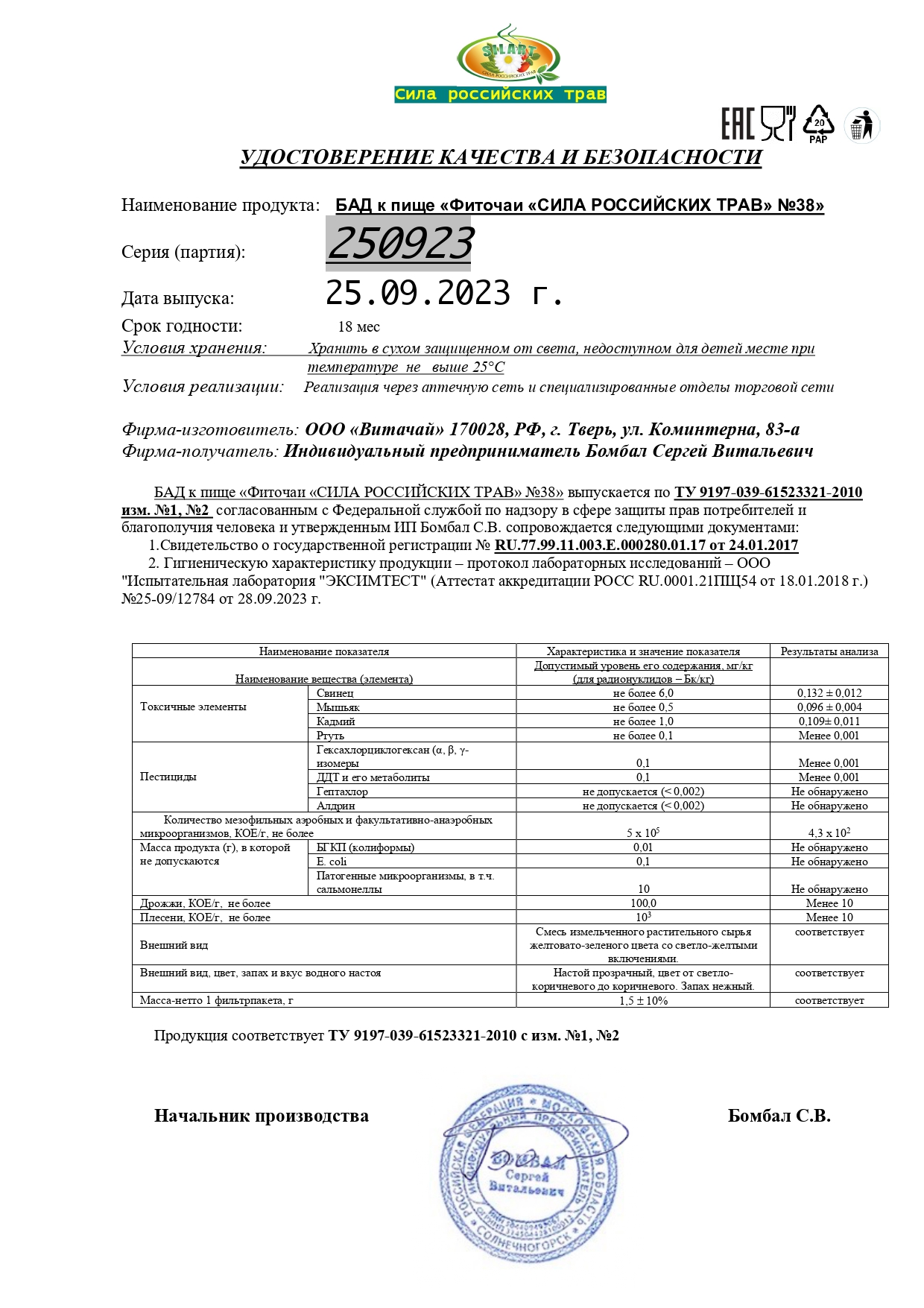 Паспорт №092023